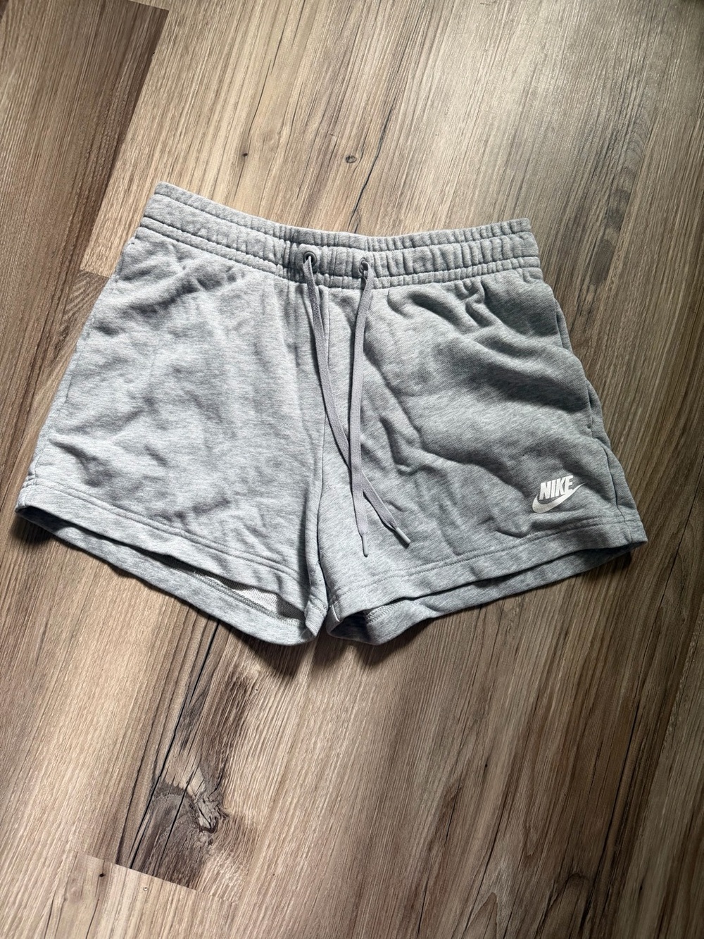 Nike Light Gray Women's Athletic Drawstring Shorts